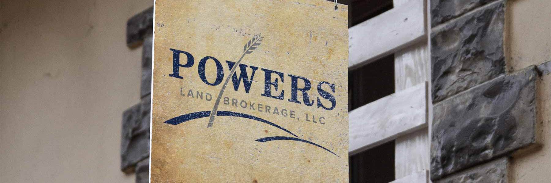 Powers Land Brokerage signage