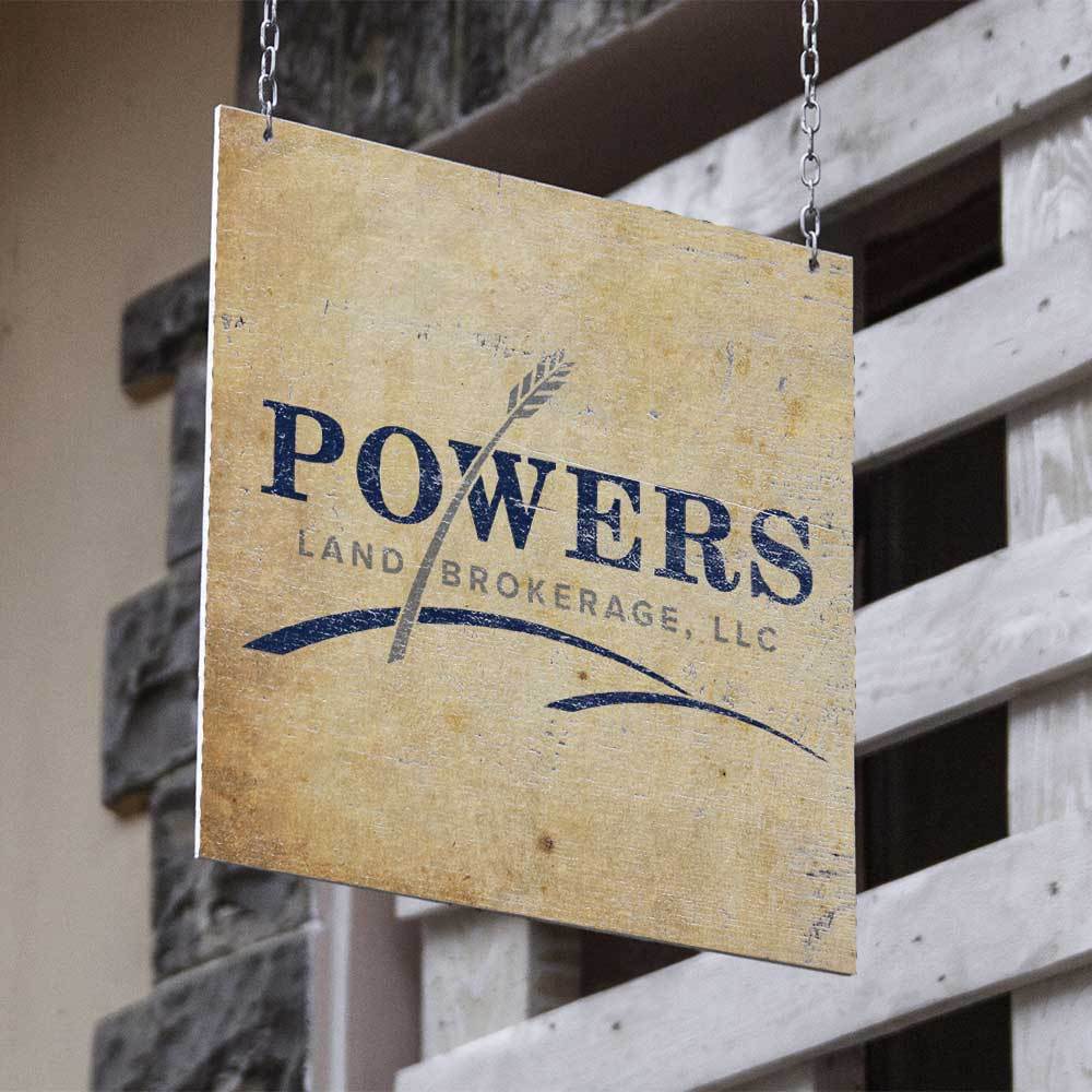 Powers Land Brokerage signage
